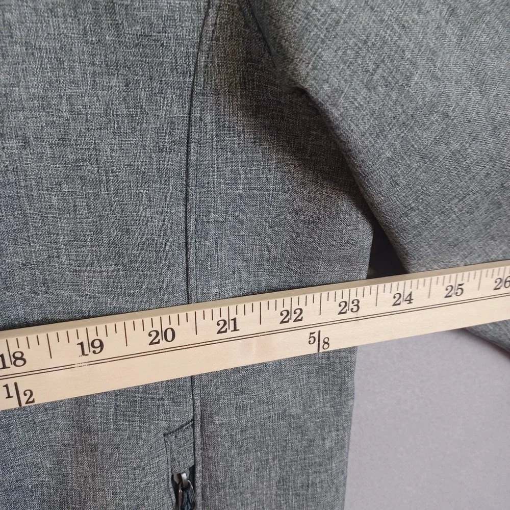 The North Face Jacket Mens L Gray WindWall Softshell Fleece Lined Full Zip READ